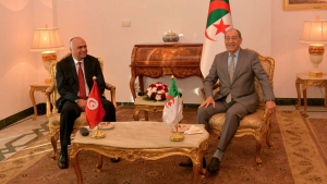 رئيس المحكمة الدستورية، عمر بلحاج- الرئيس الأول للمحكمة الإدارية التونسية، عبد السلام المهدي قريصيعة