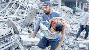 الاحتلال الصهيوني يرتكب جريمة حرب مزدوجة في غزة