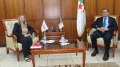 وزير الصحة، محمد صديق آيت مسعودان - ممثلة برنامج الأمم المتحدة المشترك المعني بفيروس نقص المناعة البشرية "الإيدز" بالجزائر ، صورايا عالم