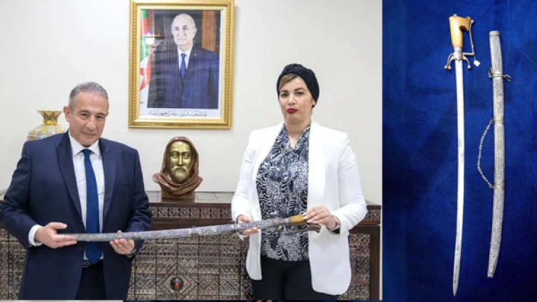 الجزائر تسترجع سيف الأمير عبد القادر من فرنسا