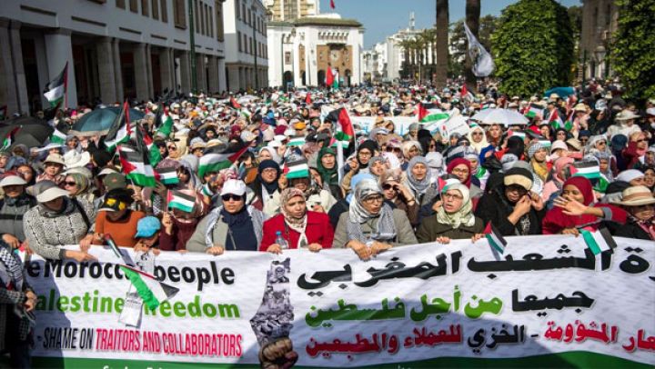 مظاهرات حاشدة بالمغرب تطالب بإسقاط التطبيع