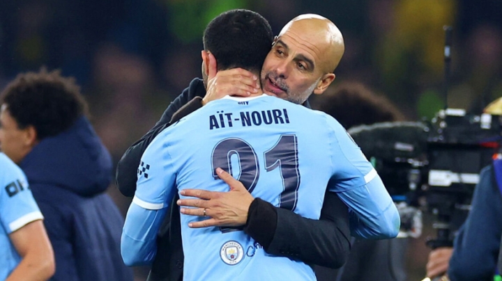 غوارديولا يدافع عن آيت نوري بسبب تصرف الأنصار