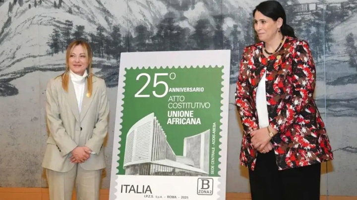 طابع بريدي لتعزيز الشراكة الإفريقية-الإيطالية
