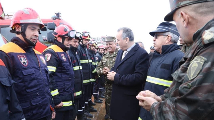 تمرين محاكاة لانفجار بمركب بترولي بأرزيو