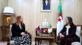 رئيسة المجلس الشعبي الوطني، السيدة خليدة بوفدش - سفيرة جمهورية سلوفينيا لدى الجزائر، السيدة أورشكا كرامبورغر منداك