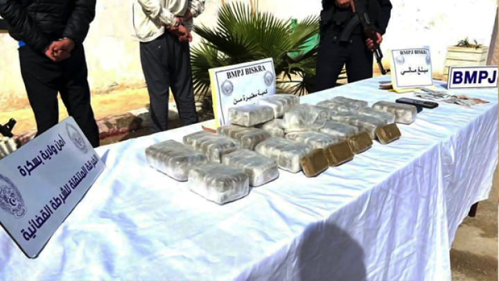 ضبط 86,5 كلغ من الكيف المعالج قادمة من المغرب