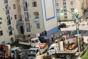ترحيل200 عائلة اليوم من حي بوعقدية بالبوني