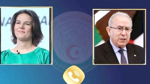 وزير الشؤون الخارجية والجالية الوطنية بالخارج، رمطان لعمامرة-وزيرة الشؤون الخارجية الألمانية انالينا بايربوك