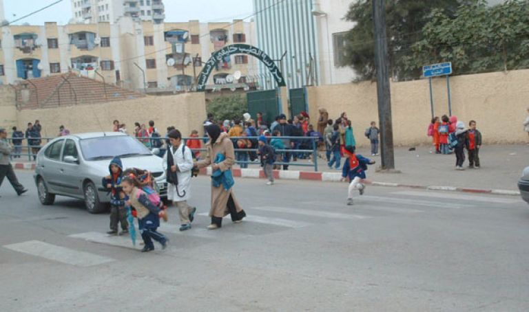 تحسيس المتمدرسين بمخاطر الطريق