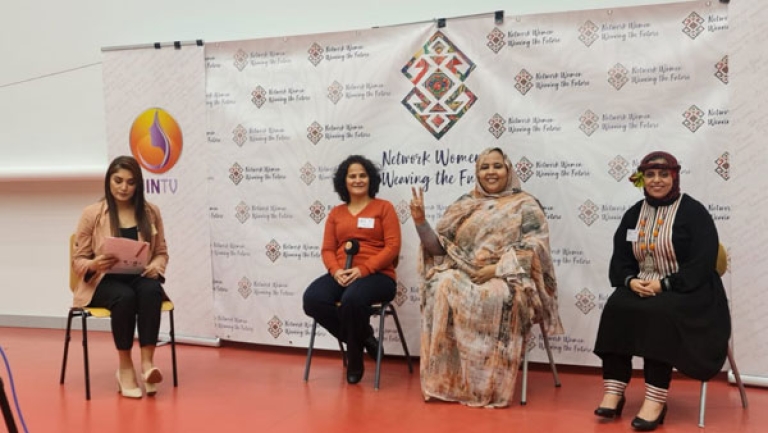 مشاركة الأمينة العامة لاتحاد المرأة الصحراوية