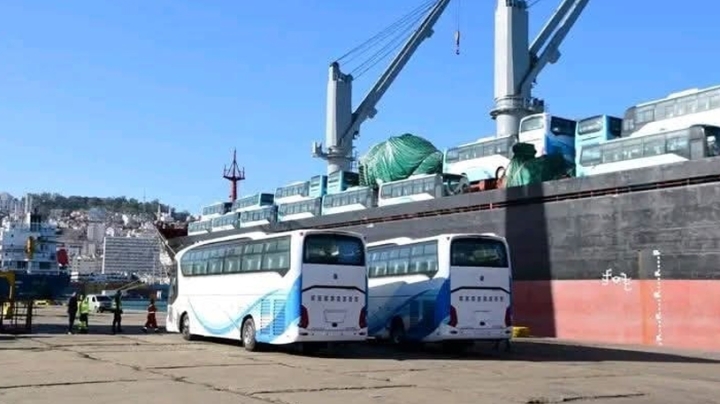 استلام شحنة جديدة بـ134 حافلة بميناء الجزائر