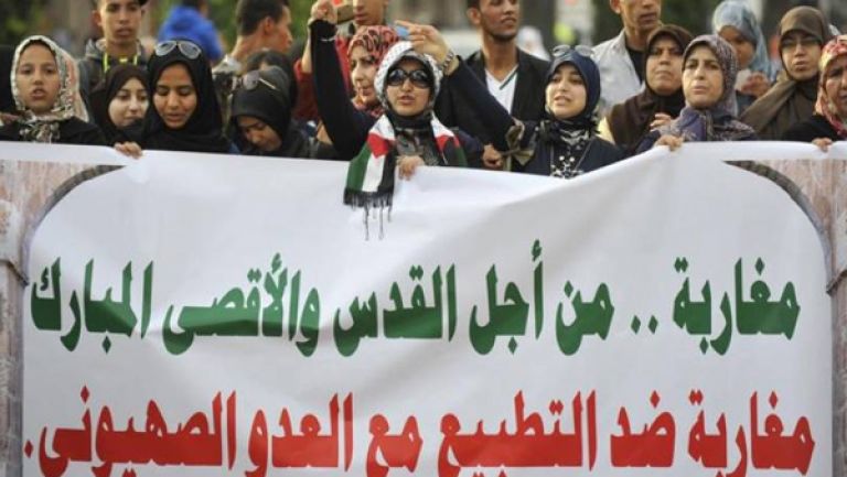 حملات قمعية بالمغرب ضد المحتجين على التطبيع