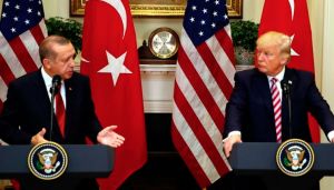 الرئيس التركي رجب طيب أردوغان والرئيس  الأمريكي دونالند ترامب