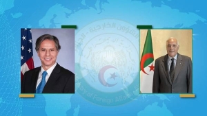 وزير الشؤون الخارجية والجالية الوطنية بالخارج، أحمد عطاف- كاتب الدولة الأمريكي للشؤون الخارجية، أنتوني بلينكن