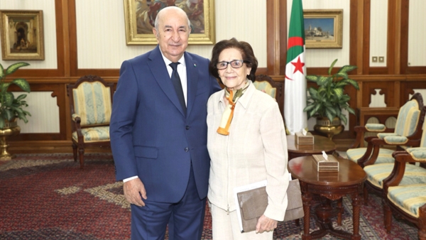 رئيس الجمهورية يستقبل المجاهدة جميلة بوحيرد